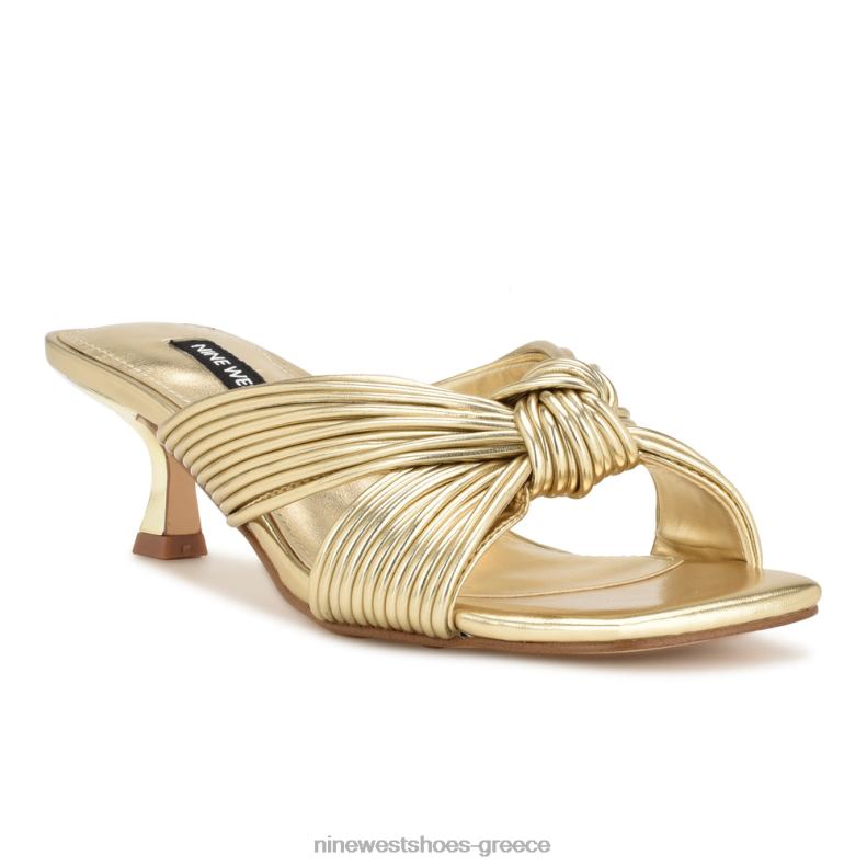 Nine West πέδιλα διαφανειών με τακούνι dafidil 2JJ4N1729 πλατίνο