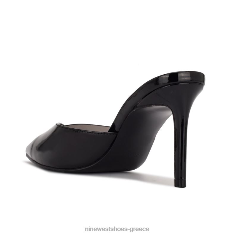 Nine West διαφάνειες με τακούνι ellia 2JJ4N707 ευρεσιτεχνία μαύρου/καπνού