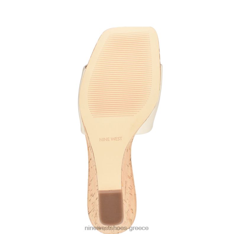 Nine West σανδάλια kerina wedge slide 2JJ4N656 πλατίνο