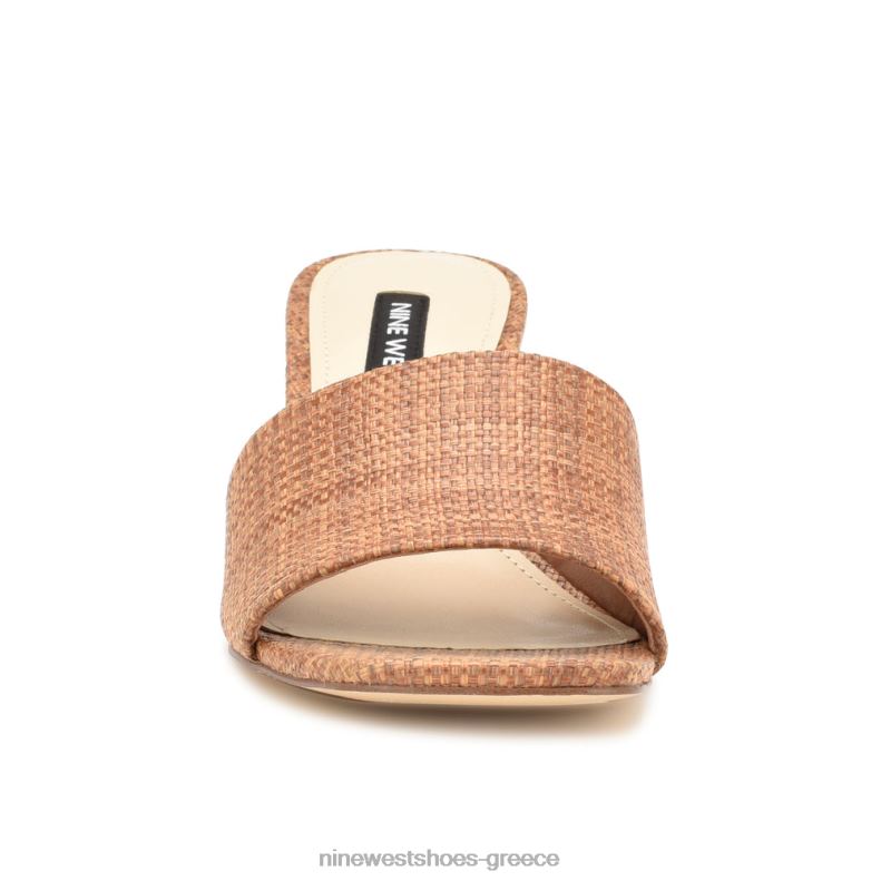 Nine West σανδάλια kerina wedge slide 2JJ4N657 καφέ ράφια