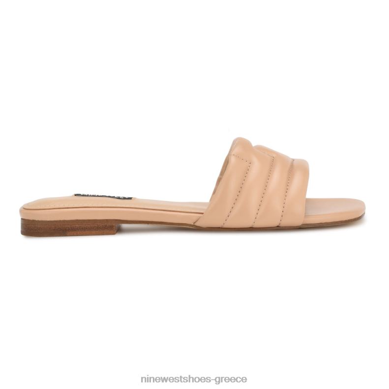 Nine West φλατ πέδιλα menqs slide 2JJ4N2089 ανοιχτό ροζ