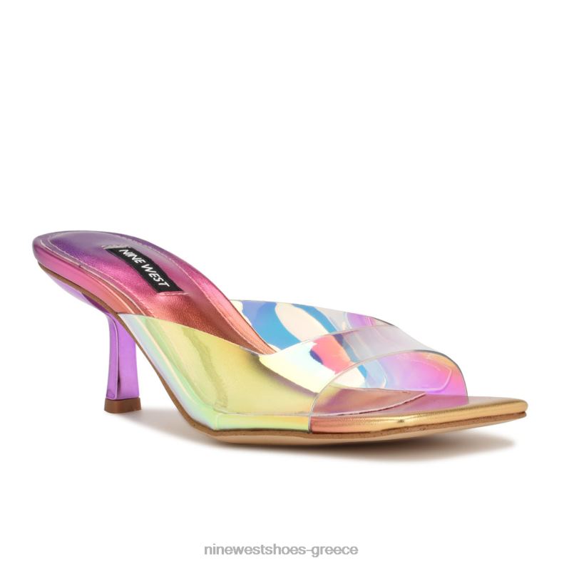 Nine West Σανδάλια με τακούνι raylen 2JJ4N1721 ηλιοβασίλεμα multi metallic