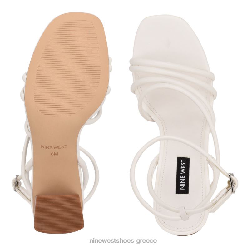 Nine West πέδιλα με τακούνι yeap 2JJ4N2249 άσπρο