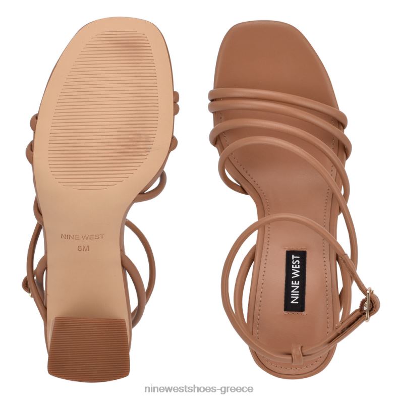 Nine West πέδιλα με τακούνι yeap 2JJ4N2250 φυσικός