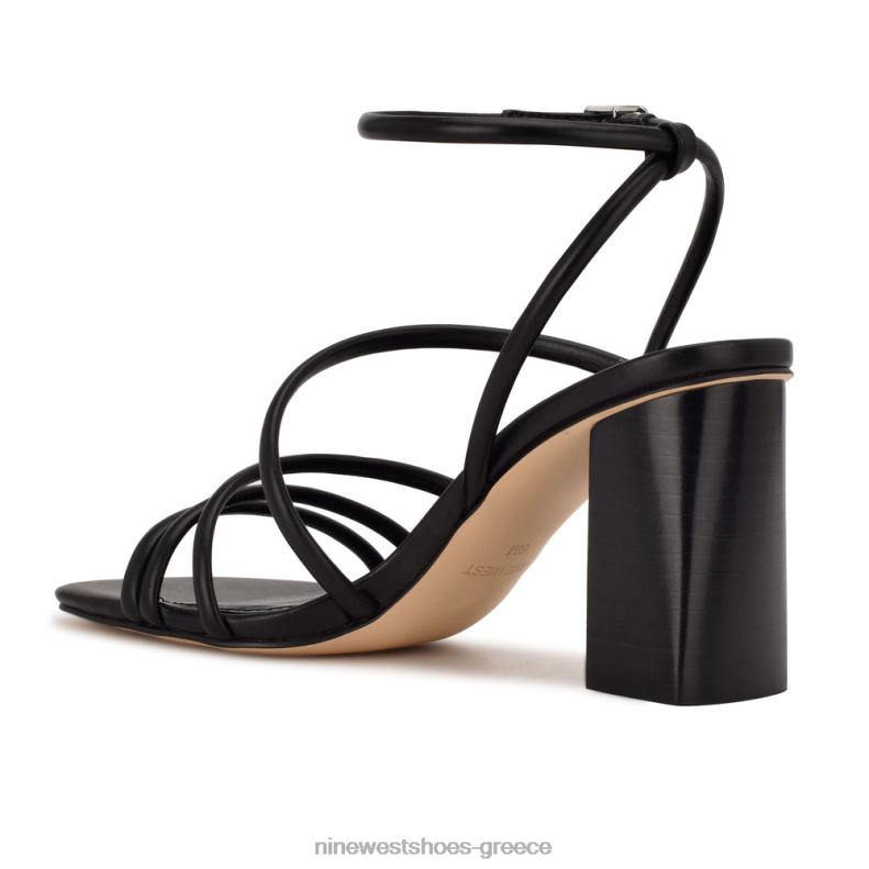 Nine West πέδιλα με τακούνι yeap 2JJ4N2254 μαύρος