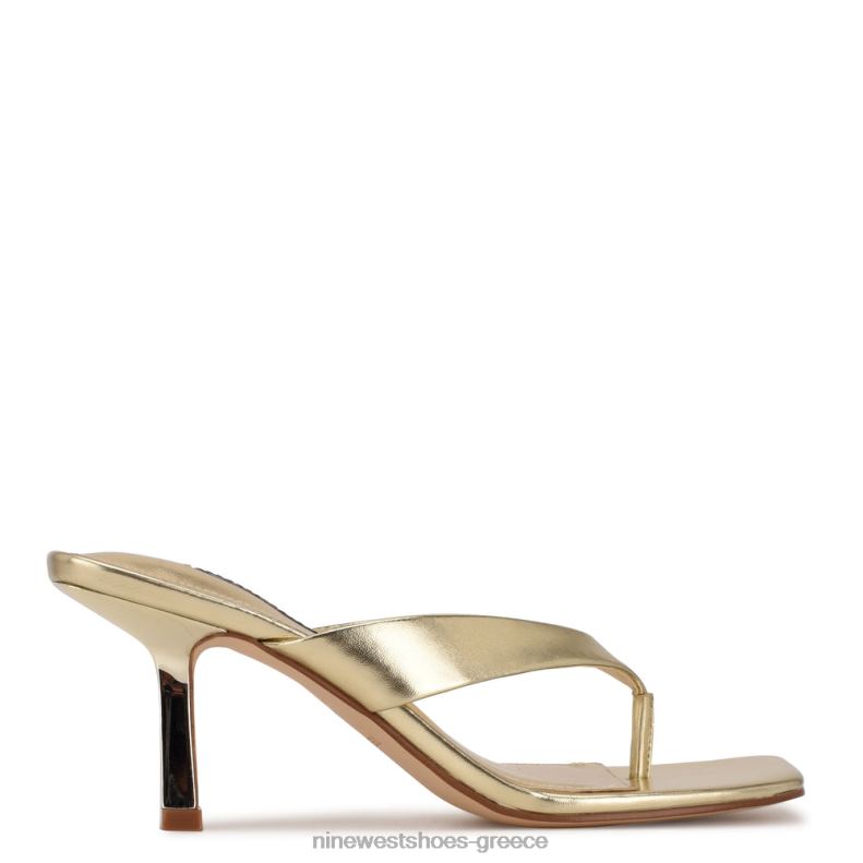 Nine West σανδάλια στρινγκ με φωλιά 2JJ4N1927 πλατίνο