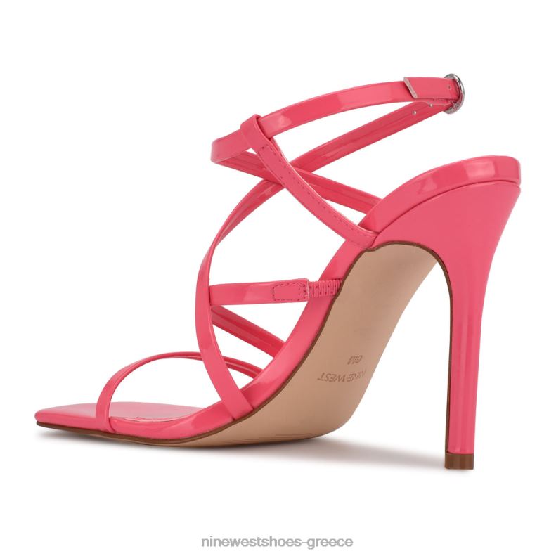 Nine West σανδάλια με τακούνι από πλακάκι 2JJ4N1957 Μαϊάμι ροζ