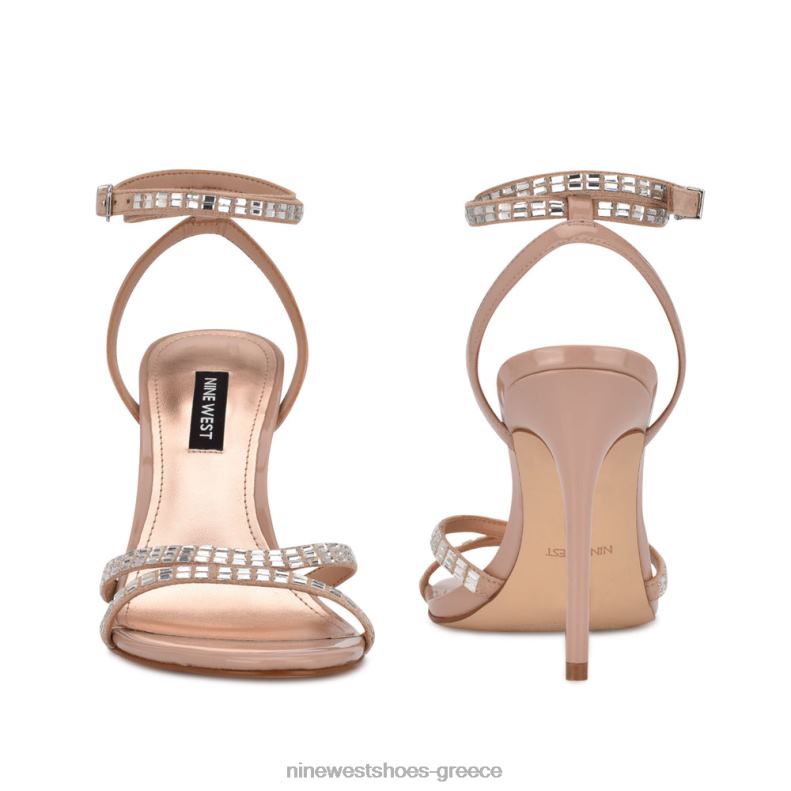 Nine West σανδάλια με λουράκι στον αστράγαλο 2JJ4N1968 μόλις γυμνό σουέτ