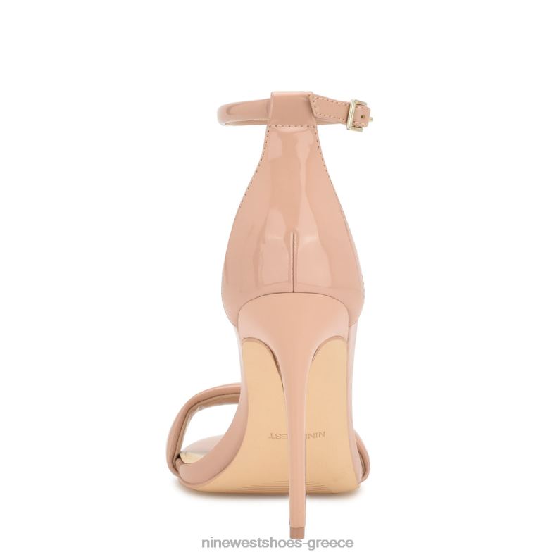 Nine West σανδάλια με λουράκι αστραγάλου 2JJ4N212 μόλις γυμνό δίπλωμα ευρεσιτεχνίας