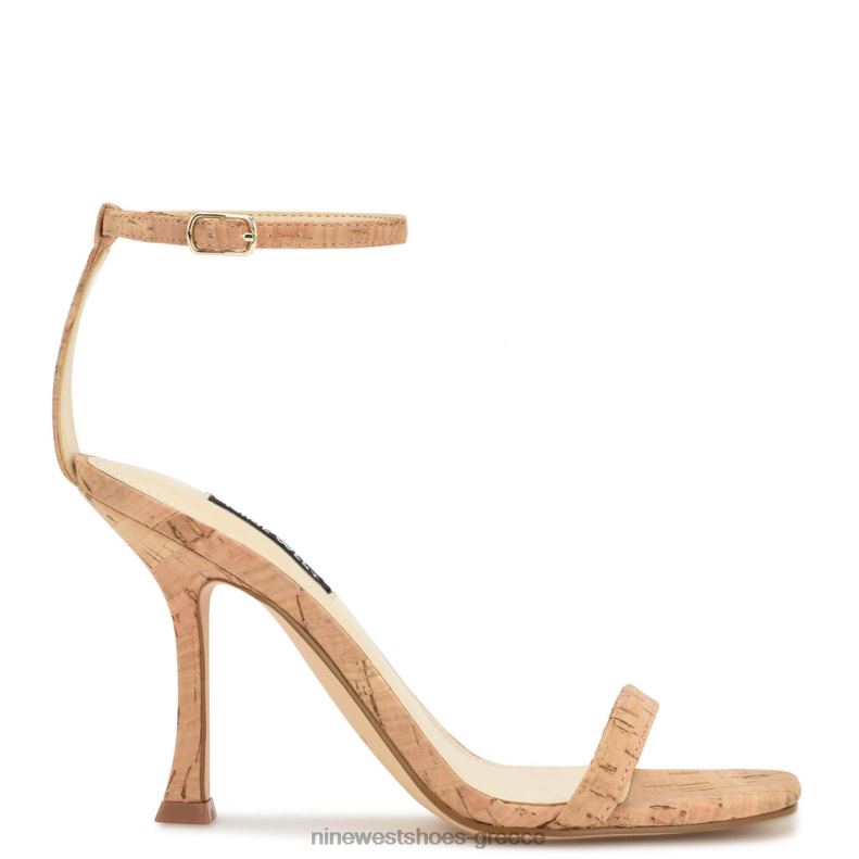 Nine West ναι σανδάλια με λουράκι στον αστράγαλο 2JJ4N415 φυσικός φελλός