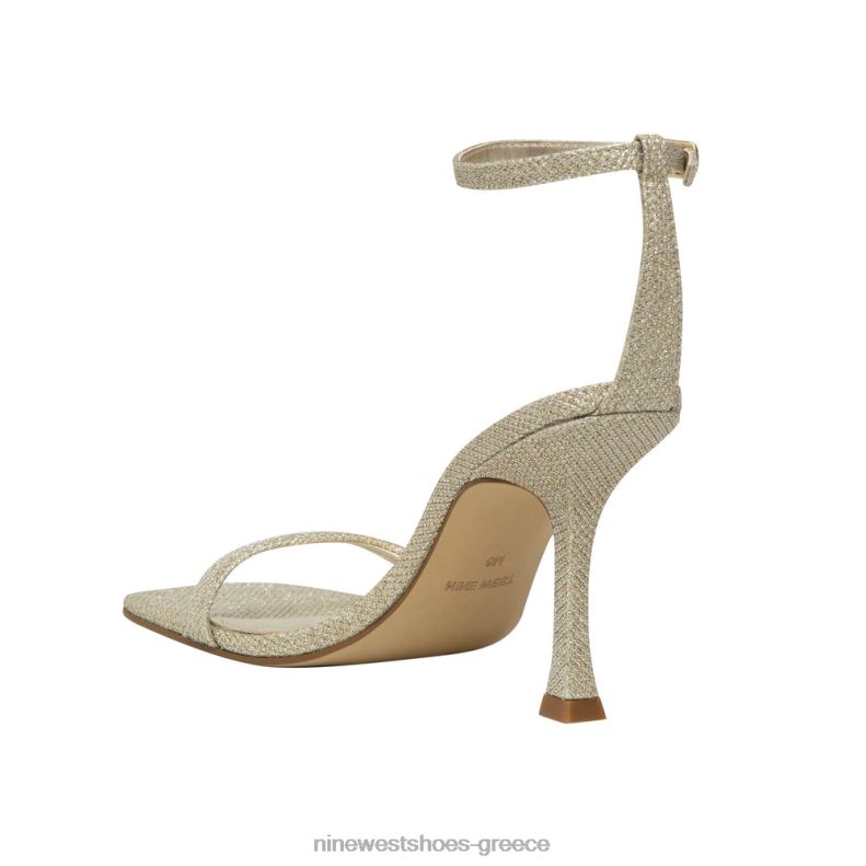 Nine West ναι σανδάλια με λουράκι στον αστράγαλο 2JJ4N416 χρυσό γκλίτερ