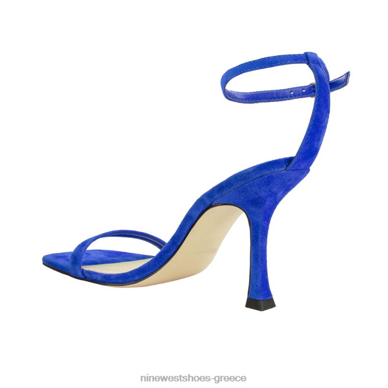 Nine West ναι σανδάλια με λουράκι στον αστράγαλο 2JJ4N437 μεσαίο μπλε σουέτ