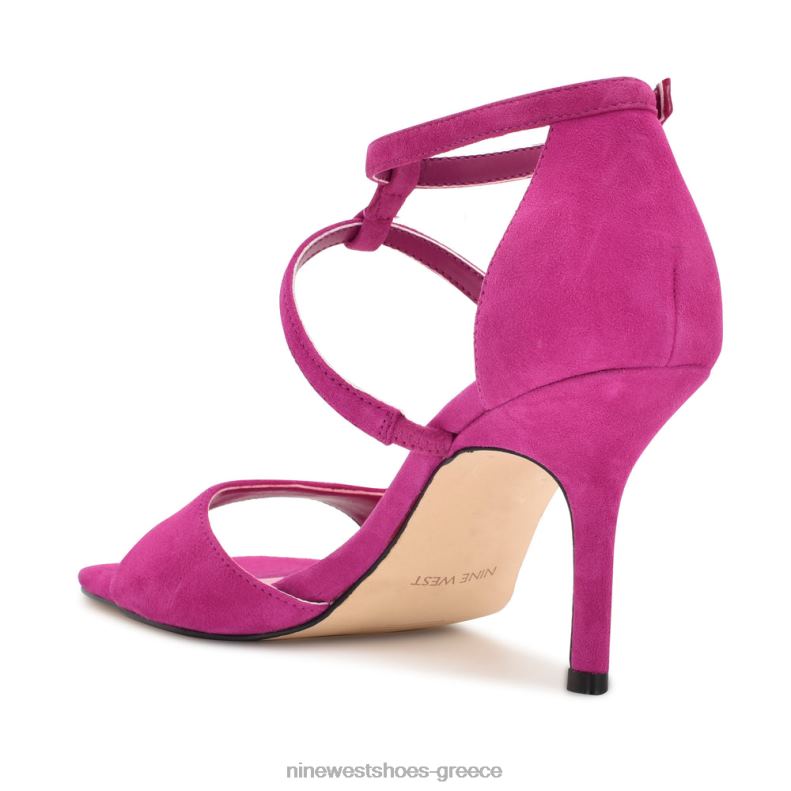 Nine West αναστεναγμοί με τακούνια σανδάλια 2JJ4N461 ροζ σουέτ