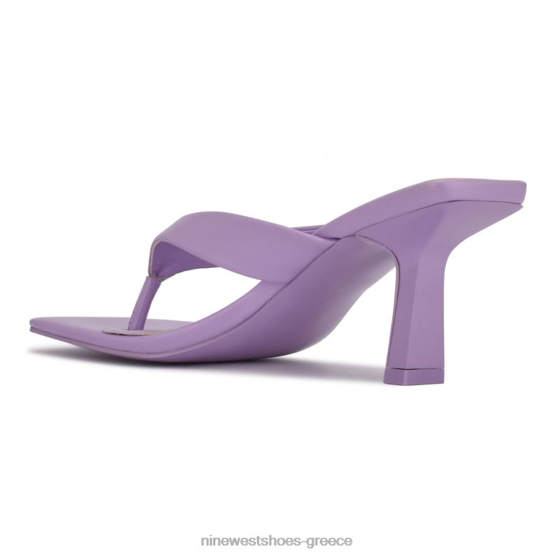 Nine West σανδάλια στρινγκ με φωλιά 2JJ4N608 σκούρο λιλά