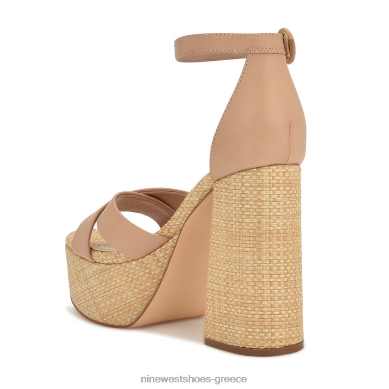 Nine West σανδάλια πλατφόρμα Wilie 2JJ4N275 μετά βίας γυμνή ράφια