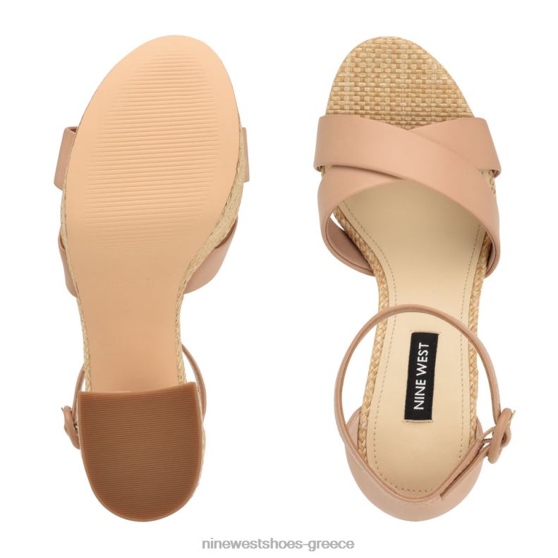 Nine West σανδάλια πλατφόρμα Wilie 2JJ4N275 μετά βίας γυμνή ράφια