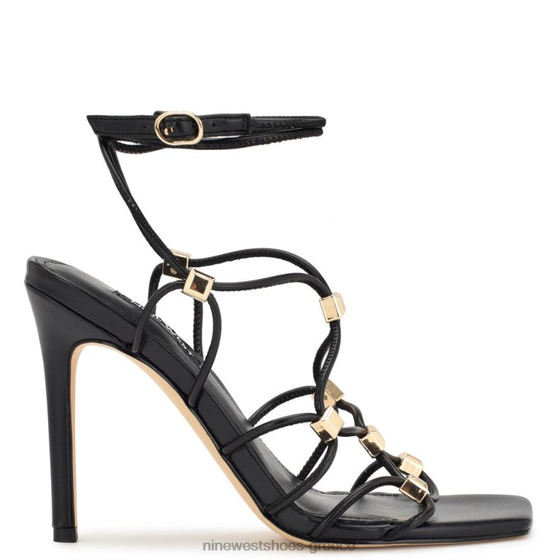 Nine West σανδάλια με τακούνια τενόρου ankle wrap 2JJ4N254 μαύρος - Κάντε κλικ στην εικόνα για κλείσιμο