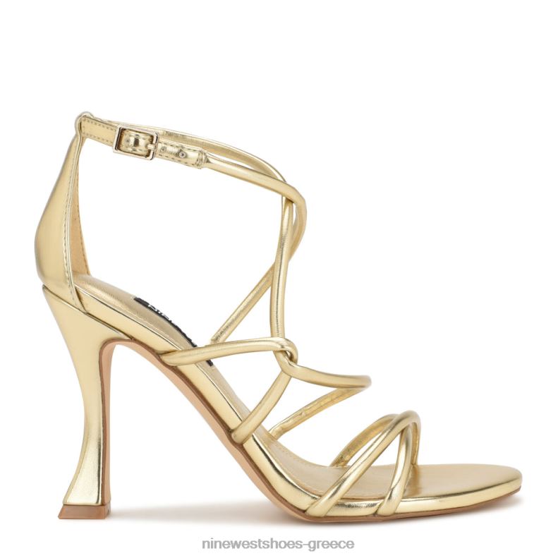 Nine West πέδιλα με τακούνι besasy 2JJ4N146 πλατίνο