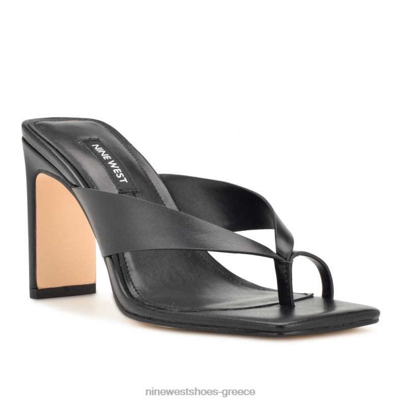 Nine West σανδάλια στρινγκ με τακούνι durlife 2JJ4N175 μαύρος