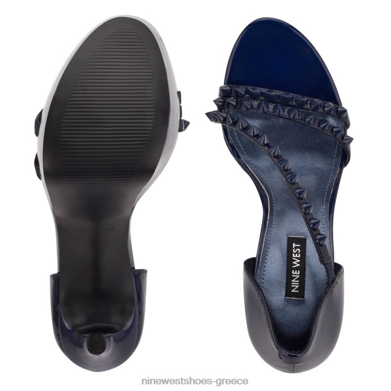 Nine West σανδάλια πλατφόρμα fabla 2JJ4N384 σκούρο μπλε