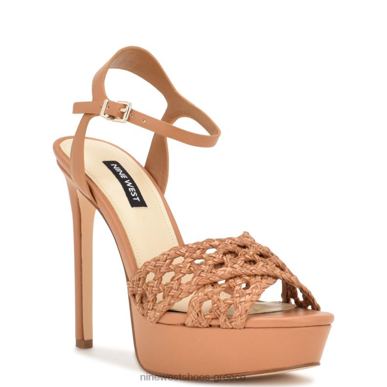 Nine West σανδάλια πλατφόρμα grecia 2JJ4N154 μέτρια φυσική