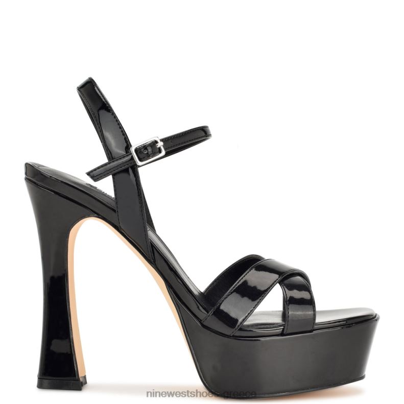 Nine West σανδάλια πλατφόρμα iriv 2JJ4N1756 μαύρη πατέντα - Κάντε κλικ στην εικόνα για κλείσιμο