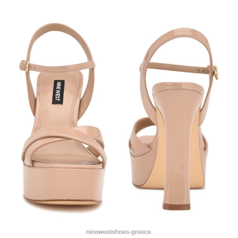 Nine West σανδάλια πλατφόρμα iriv 2JJ4N297 ελαφρύ φυσικό