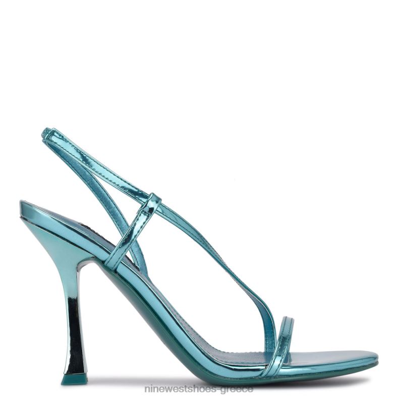 Nine West σανδάλια φόρεμα isaw 2JJ4N575 μπλε μεταλλικό