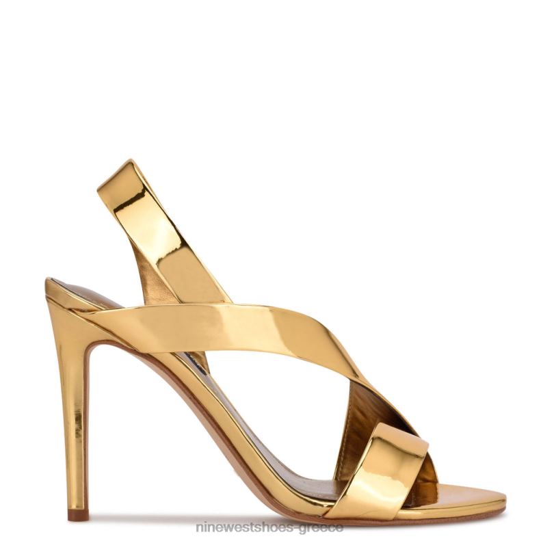 Nine West σανδάλια με φόρεμα itzel 2JJ4N1838 μπρονζέ καθρέφτης μεταλλικός - Κάντε κλικ στην εικόνα για κλείσιμο