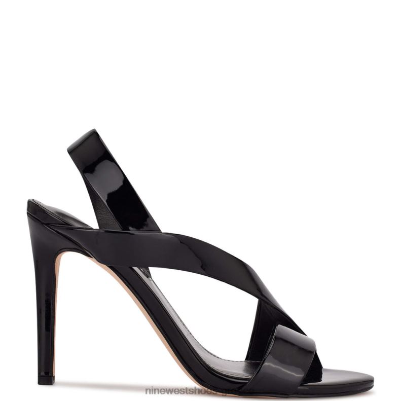 Nine West σανδάλια με φόρεμα itzel 2JJ4N1839 μαύρη πατέντα - Κάντε κλικ στην εικόνα για κλείσιμο