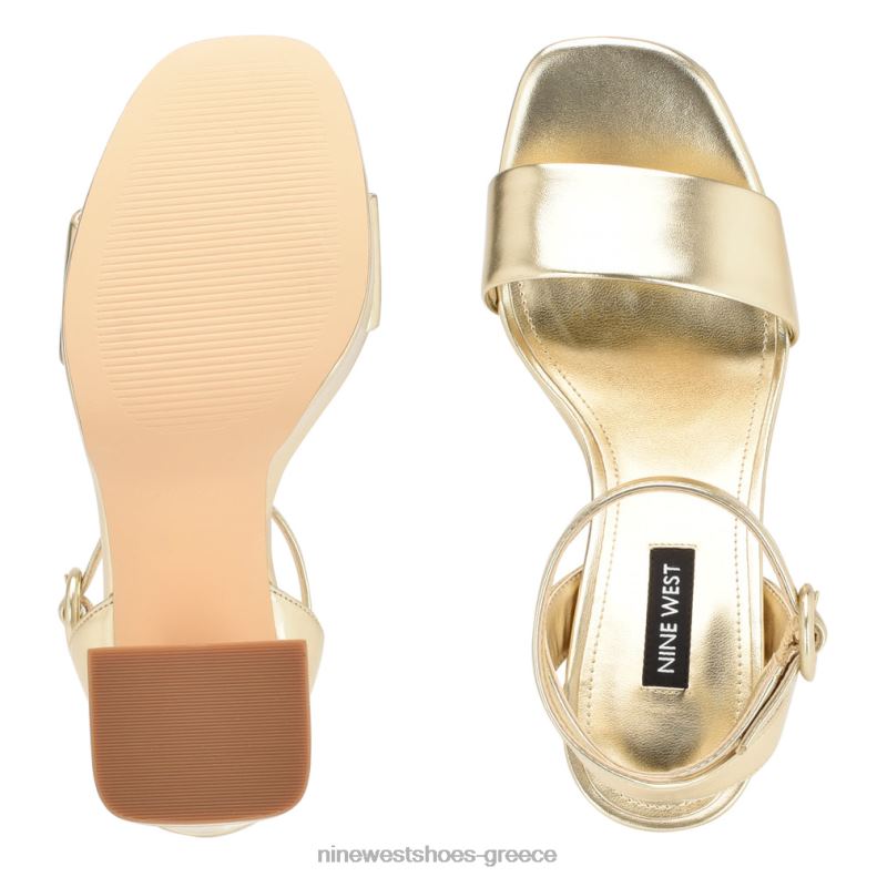 Nine West σανδάλια πλατφόρμα jans 2JJ4N1760 πλατίνο