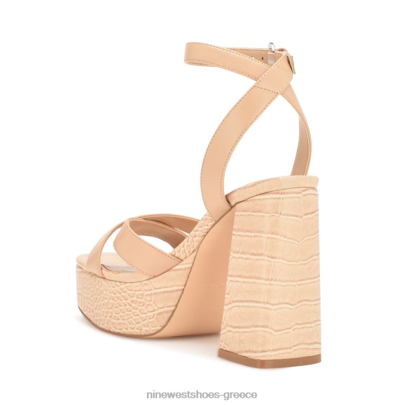 Nine West σανδάλια πλατφόρμα joya 2JJ4N322 ζεστό ρουζ κρόκο