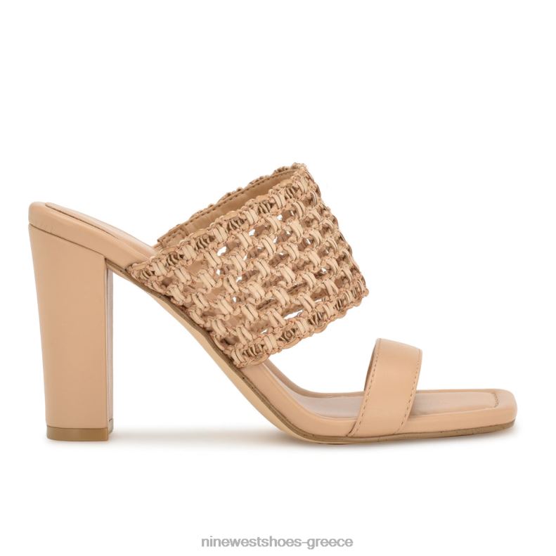 Nine West πέδιλα με τακούνι mylas slide 2JJ4N148 ελαφρύ φυσικό - Κάντε κλικ στην εικόνα για κλείσιμο