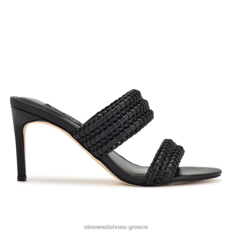 Nine West pause slide πέδιλα με τακούνι 2JJ4N135 μαύρος