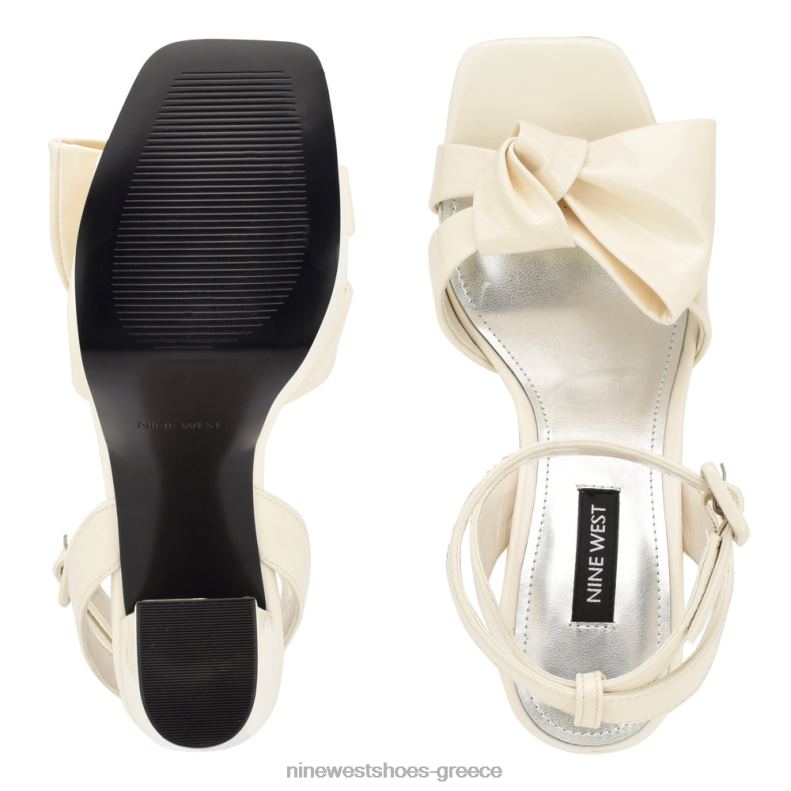 Nine West σανδάλια πλατφόρμας rippa 2JJ4N350 chic cream πατέντα