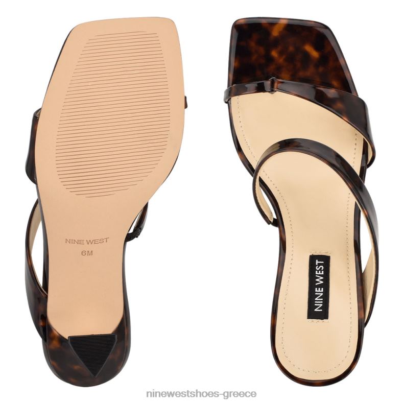 Nine West slide πέδιλα με τακούνι padma 2JJ4N398