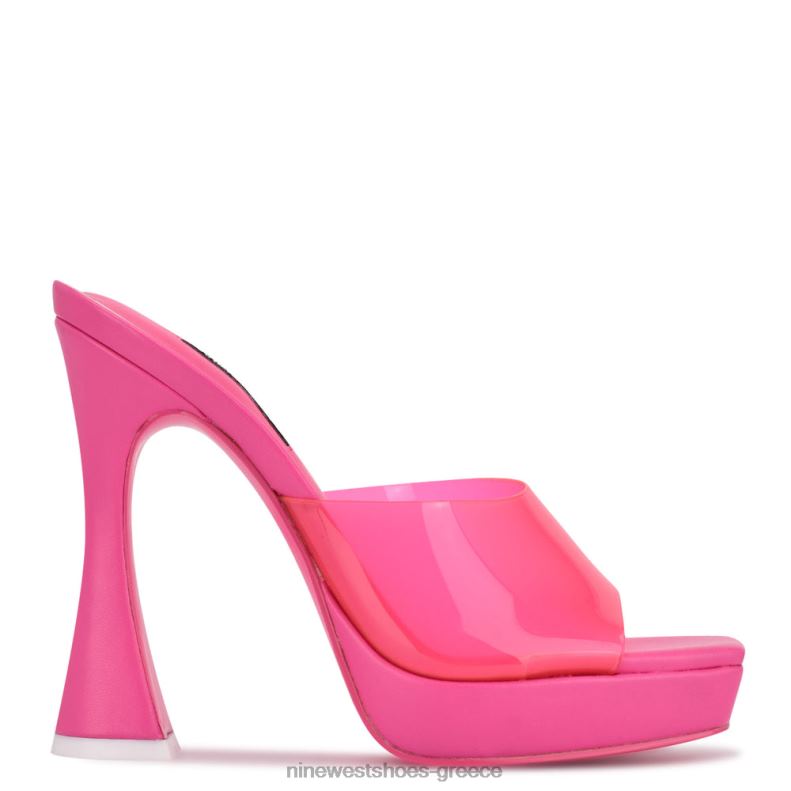 Nine West σανδάλια slide platform ansel 2JJ4N560 νέον ροζ - Κάντε κλικ στην εικόνα για κλείσιμο