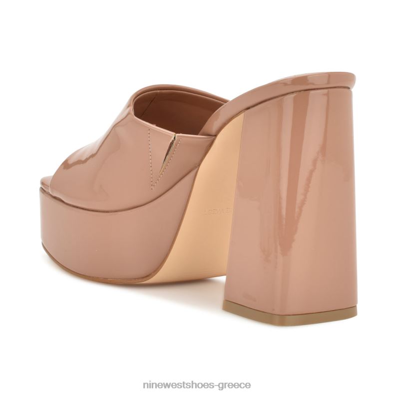 Nine West πέδιλα slide platform jilie 2JJ4N257 πατέντα πηλού