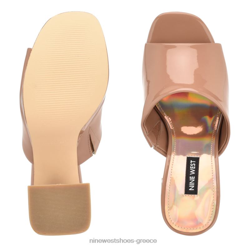 Nine West πέδιλα slide platform jilie 2JJ4N257 πατέντα πηλού