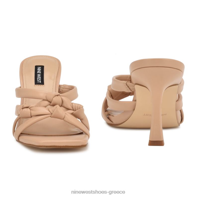 Nine West πέδιλα slide με τακούνι yeander 2JJ4N263 ζεστό ρουζ