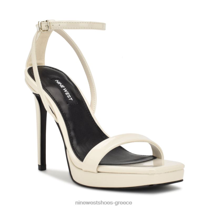 Nine West σανδάλια πλατφόρμας zilo 2JJ4N330 chic cream πατέντα