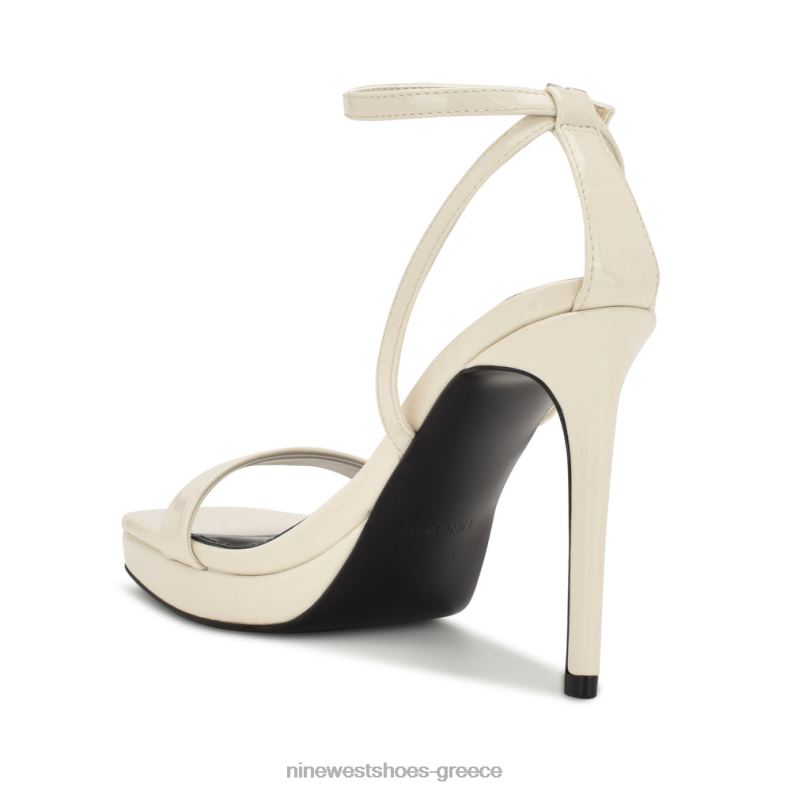 Nine West σανδάλια πλατφόρμας zilo 2JJ4N330 chic cream πατέντα