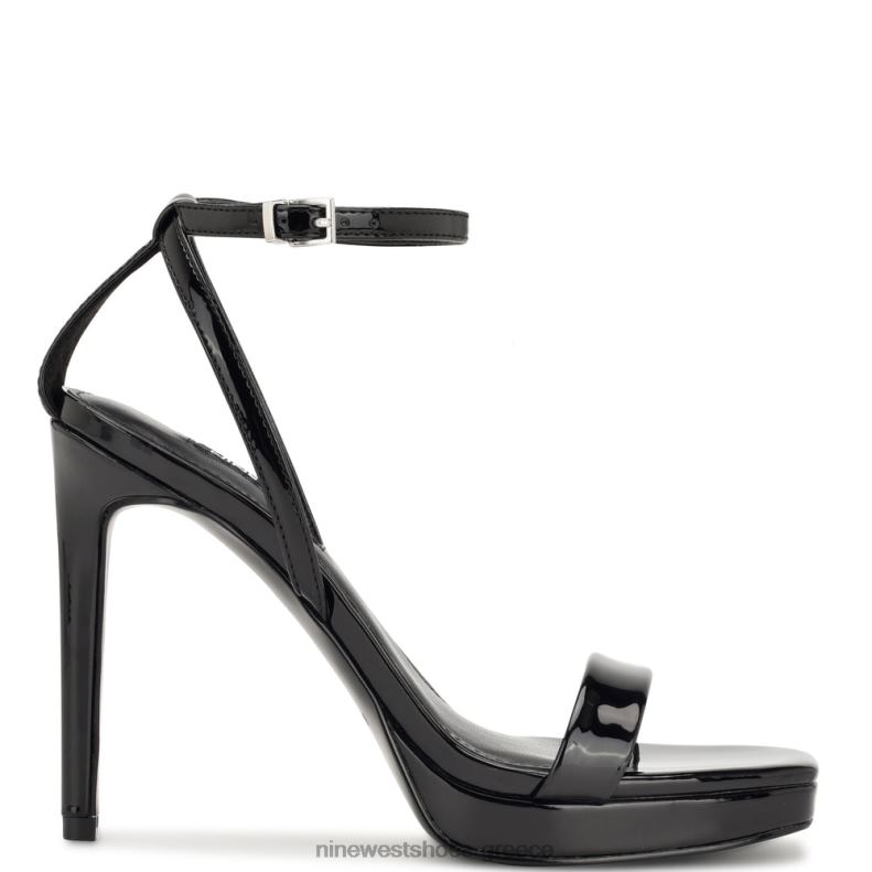 Nine West σανδάλια πλατφόρμας zilo 2JJ4N331 μαύρη πατέντα - Κάντε κλικ στην εικόνα για κλείσιμο