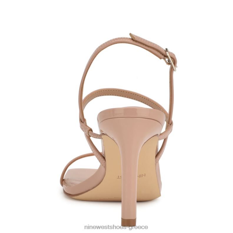 Nine West σανδάλια slingback με τακούνι olah 2JJ4N166 μόλις γυμνό δίπλωμα ευρεσιτεχνίας