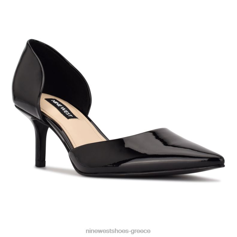 Nine West αντλίες με μυτερά δάχτυλα 2JJ4N1171 μαύρη πατέντα