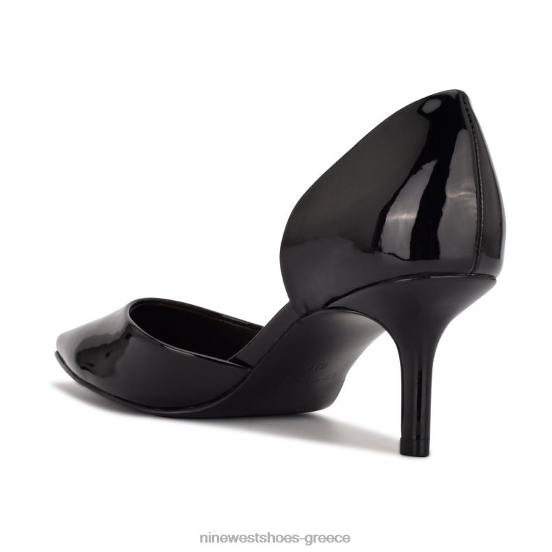 Nine West αντλίες με μυτερά δάχτυλα 2JJ4N1171 μαύρη πατέντα