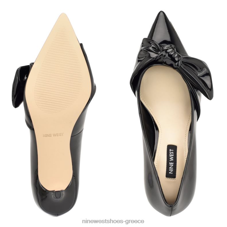 Nine West αντλίες φορέματος andee 2JJ4N1162 μαύρη πατέντα