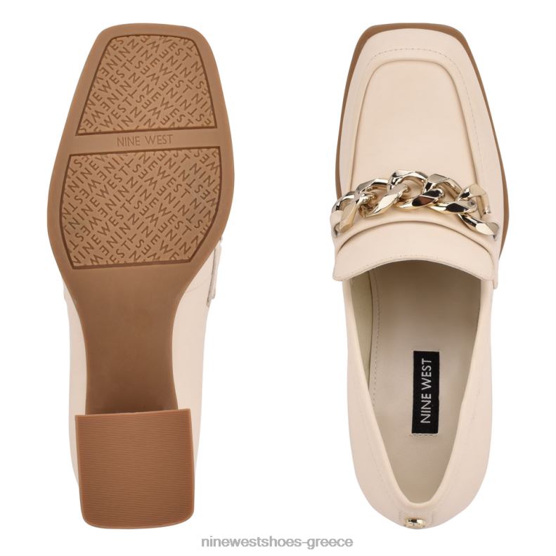 Nine West loafers με τακούνι zynga 2JJ4N1234 σικ κρέμα