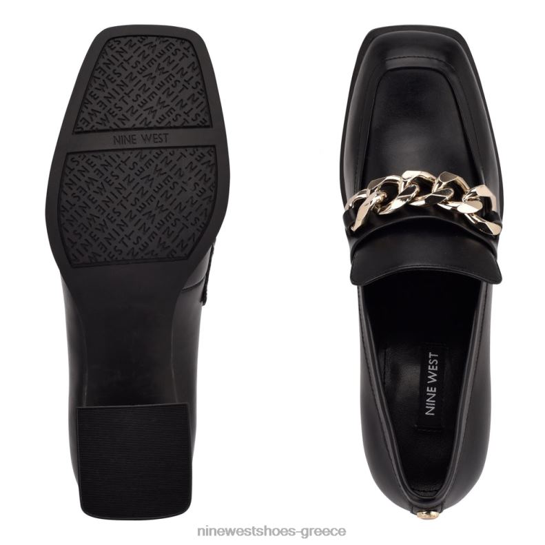 Nine West loafers με τακούνι zynga 2JJ4N1235 μαύρος