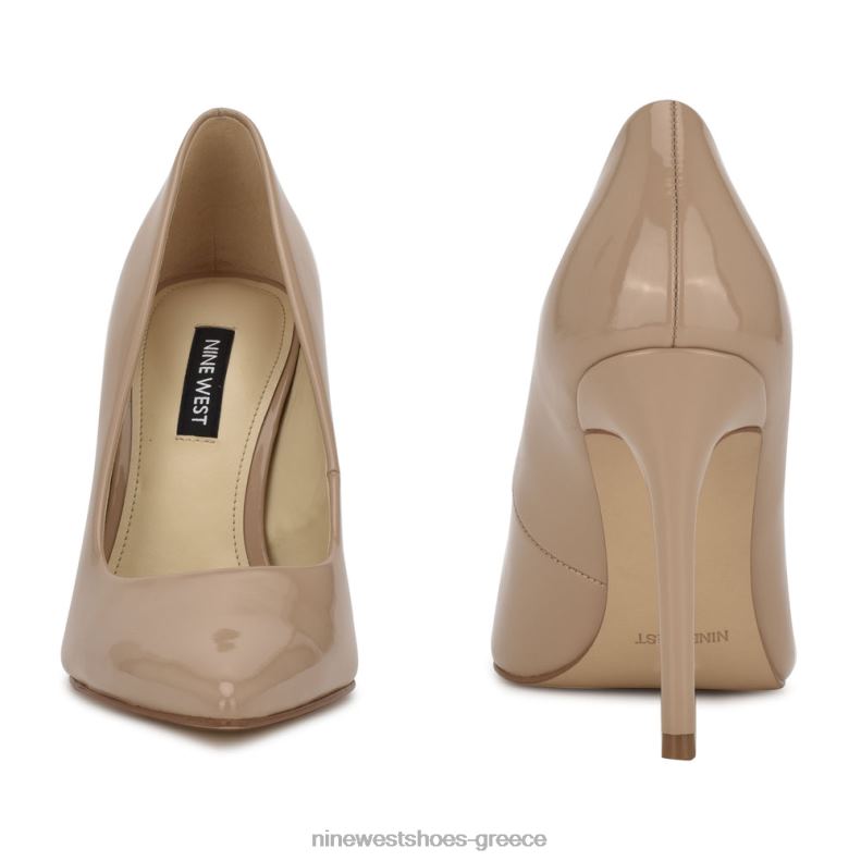 Nine West φρέσκες μυτερές αντλίες 2JJ4N1446 αντίκα γκρι πατέντα